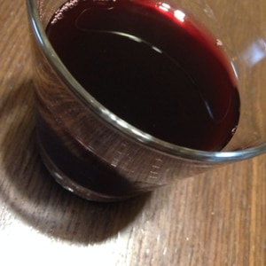 赤ワインのぶどうジュース割